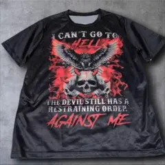 y2k archive skull mesh T shirt opium 両面