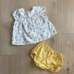 Bonpoint 12m セットアップ ブラウス ブルマ