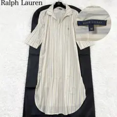 Ralph Lauren ストライプ シャツワンピース M