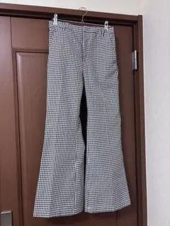 LOWRYSFARM チェック柄 ワイドパンツ
