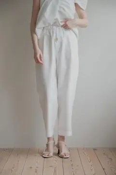 pois ポワ】即完売❢Splash setup pants ホワイト - メルカリ