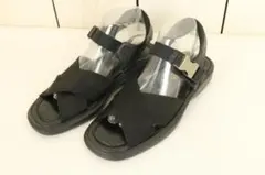 美品】PRADA プラダ クロス レザー サンダル ブラック - メルカリ