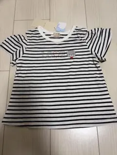 petit main プティマイン 半袖Tシャツ 100 新品タグ付き ボーダーのサムネイル