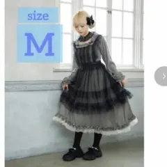 Mサイズ　星名桜子　ドーリィチュールエプロン　黒　ブラック　新品　レース　フリル