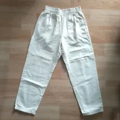 GU シェフパンツ　白　デニム　М