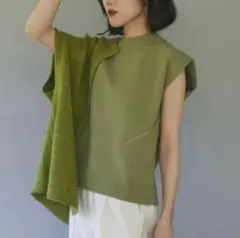 ANDREA&Co. HALF CARDIGAN LAYERD KNIT