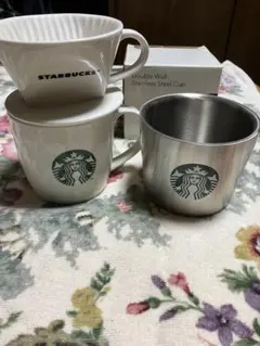 スターバックス　マグカップ＆ドリッパー ステンレススチール カップ