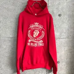 パロディ ローリングストーンズ風 プリント パーカー US 古着 スウェット M