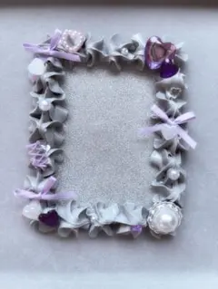 ホイップデコ グレー 紫 B8 推し活 硬質カードケース トレカケース