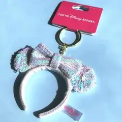 ディズニーリゾート ミニー カチューシャ キーホルダー キーチェーン