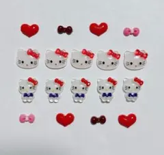 ハナ様確認用　キティ ネイルパーツ セット 10個＋おまけ　19