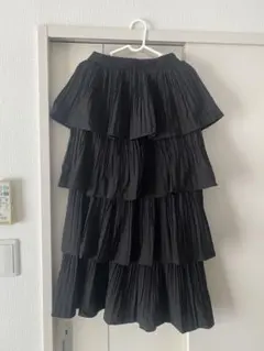 ティアードスカート チュールスカート　ブラック