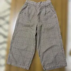 GLOBAL WORK キッズ XL チェックパンツ ブラウン