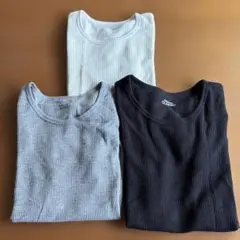 肌着　西松屋　半袖　 ワッフル　3点セット