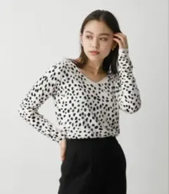 NUDIE 2WAY LEOPARD KNIT