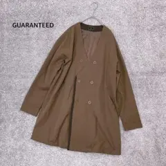 【ギャランティード】ノーカラーコート ダブルボタン スプリングコート