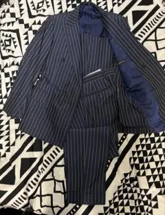極美品】トゥモローランド × アリストン ダブルスーツ 46 M 紺