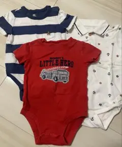 半袖ロンパース3枚セット