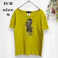 ICB レディース Tシャツ プリント コットン100% カジュアル