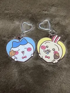 ちいかわ ハチワレ うさぎ ラバーキーホルダー 2個セット