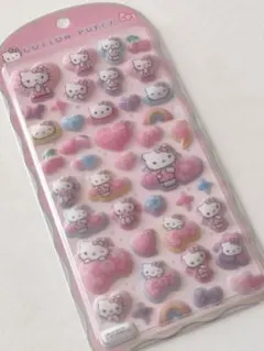 【正規品】コットンパフィーシール　ハローキティ