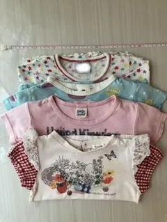 女の子 半袖 Tシャツ 90 4枚セット セラフ ムーミン スキップランド 夏服のサムネイル
