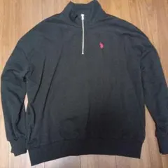 ユーエスポロアッスン　ハーフzipプルオーバー
