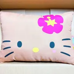 ハローキティ フェイスクッション 枕　日焼けキティ サンリオ