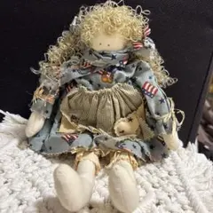 カントリードールバニーちゃんミニバニー付き(水色水玉切り替えop