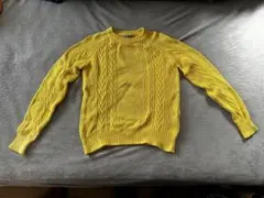 GLOBAL WORK イエローニットセーター Lサイズ