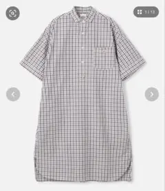 DANTON コットン　プルオーバーワンピース　チェック