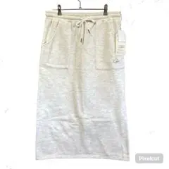 J1213 新品 ロゴスデイズ スウェット ロングスカート L グレーのサムネイル