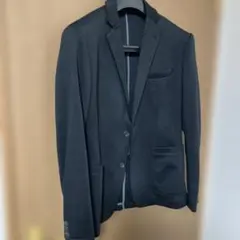 ジーユー　GU メンズ カットソージャケット ブラック Sサイズ