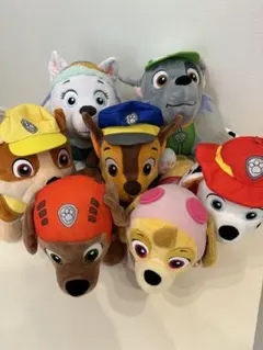 パウ・パトロール　出動！BIGぬいぐるみ　コンプリート　7体セット