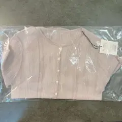 Shimmer Knit Peplum Cardigan M roseのサムネイル