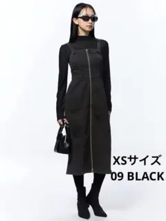 GU デニムフロントジップワンピース