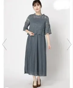 新品LACE LADIES レーストップス プリーツスカート パーティードレスのサムネイル
