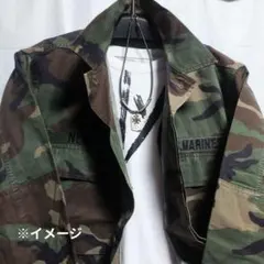 【米軍実物】 80s-90s ウッドランドカモ BDUジャケット USMC