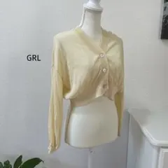 ♡ グレイル ♡ クロップドカーディガン　クリーム色