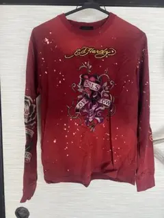 Ed Hardy 長袖カットソー レッド スカルのサムネイル