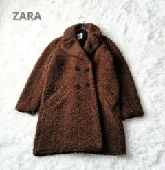 ★完売品★ZARA ザラ テディベア ボアコート プードル ダブルブレスト S