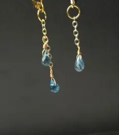 お客様専用　サンタマリアカラー　アクアマリン　ピアス　イヤリング