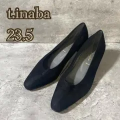 t.Inaba(23.5)パンプス/黒/スエード/通勤/ビジネスのサムネイル