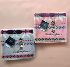 ポロラルフローレン　ポロベア　タオルハンカチ2枚セット㉒