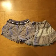 biquette キュロットパンツ＆piccino スカート