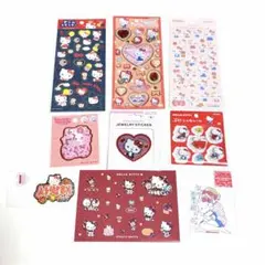 【9枚セット】 ハローキティ シール ステッカー まとめ売り サンリオ国内正規品