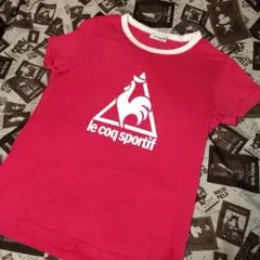 【送料込】ルコック le coq sportif レディースTシャツ♡濃ピンク♡