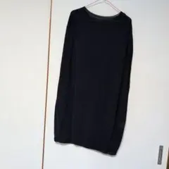 ダークブルー ノースリーブニット Fサイズのサムネイル