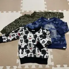 ミッキーマウス トレーナー 3枚セット