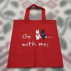 未使用Gaspard & Lisaトートバッグ リサ& ガスパール　キャンバス赤